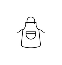 Apron Line Art Icon Design Template