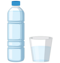 A Bottle And Glass Of Water