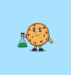 Cute Cartoon Mascot Character Biscuits Scientist