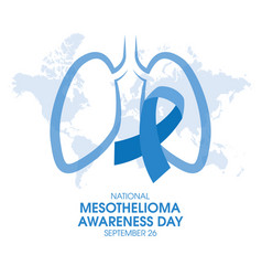 National Mesothelioma Awareness Day Blue Ribbon