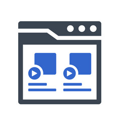 Video Blog Interface Icon