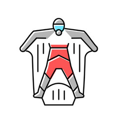 Wingsuit Sportsman Color Icon