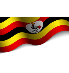 Eps10 Patriotic Heart With Flag Of Uganda