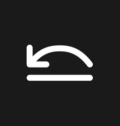 Move Backward Dark Mode Glyph Ui Icon