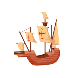 Sailing Ship Caravel Santa Maria Columbus Day