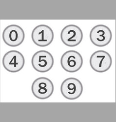 Typewriter Keys Numbers