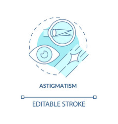 Astigmatism Blue Concept Icon