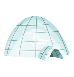 Igloo Icon Cartoon Icehouse Winter