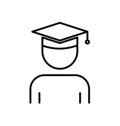 Student Icon With Graduation Cap Icon Related