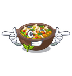 Wink Minestrone Is Served In Cartoon Bowl