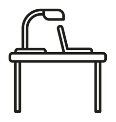 Home Laptop Desk Icon Outline Online Work