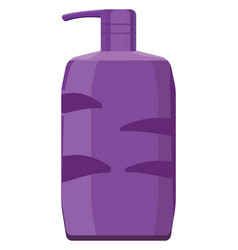 Purple Hair Shampoo On A White Background