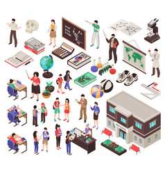 School Isometric Set