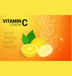 Vitamin C Lemon Soluble Pills With Lemon Flavour