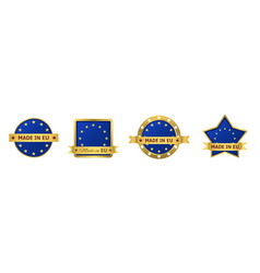 Made In Eu Badge Set