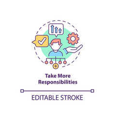 Take More Responsibilities Concept Icon