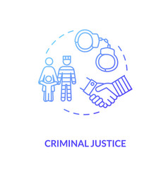 Criminal Justice Concept Icon