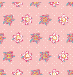 Daffodil Flowers Seamless Pattern