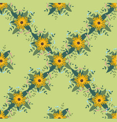 Flower Arrangement Seamless Pattern Background