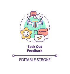 Seek Out Feedback Concept Icon