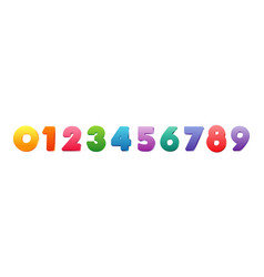 3 D Colourful Collection Of Numbers