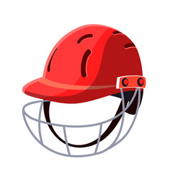 Cricket Helmet Close Up Flat