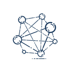 Molecule Linear Icon Science Chemistry And