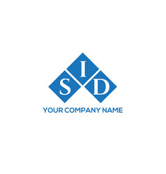 Sid Letter Logo Design On White Background