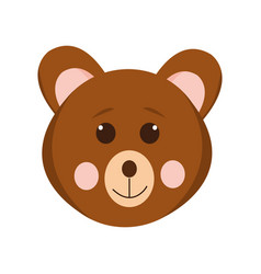 Bear Cute Animal In Flat Style