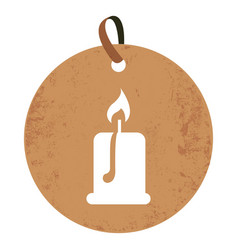 Candle Round Tag