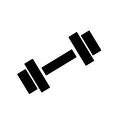 Dumbbell Silhouette Icon Or Training Equipment