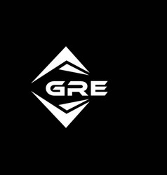 Gre Abstract Technology Logo Design On Black