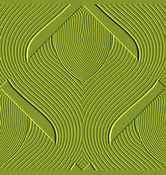 Green Emboss Lines 3d Seamless Pattern Beautiful