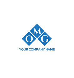 Omg Letter Logo Design On White Background