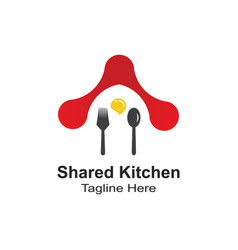 Shared Kitchen Logo Design Template