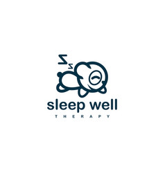 Sleep Panda Logo Design Template For