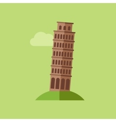 Pisa tower hand draw Royalty Free Vector Image