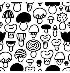 Funky Doodle Mushrooms Pattern