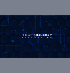 Digital Ai Big Data Technology Banner Blue Tech Ai