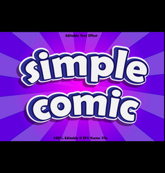 Simple Comic Editable Text Effect