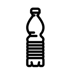 Water Soda Plastic Bottle Line Icon