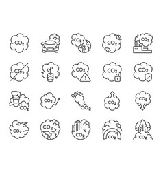 Carbon Dioxide Icon Set