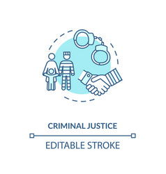 Criminal Justice Concept Icon