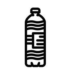 Ecology Water Plastic Bottle Line Icon