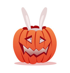 Rabbit In A Pumpkin