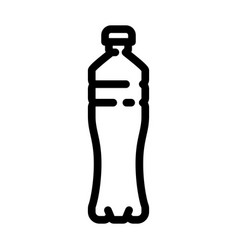 Liquid Water Plastic Bottle Line Icon