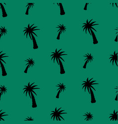 Palm Tree Silhouette Seamless Pattern