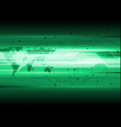 Dark Green Technology Circuit Board Background