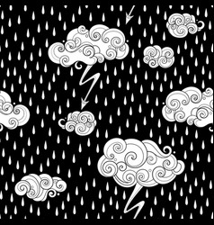 Fairytale Weather Forecast Seamless Pattern