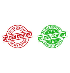 Golden Century Round Stamp Seals With Grunged